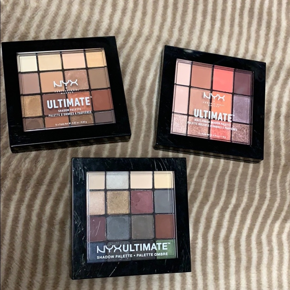 Three NYX ultimate palettes